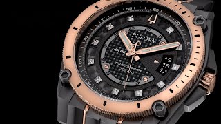 Bulova Watches for Men  Icon Precisionist  RoseGold Black Diamond Dial [upl. by Gudrin]