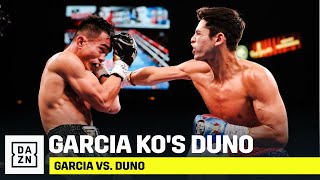 HIGHLIGHTS  Ryan Garcia KOs Romero Duno [upl. by Nafets549]