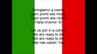 National anthem of Italy IT EN lyrics [upl. by Irotal]