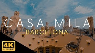 Casa Mila Barcelona Tour La Pedrera Antoni Gaudi 4k [upl. by Noy425]