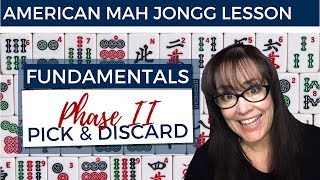 American Mah Jongg Lesson Fundamentals 10 Phase II Pick and Discard mock card [upl. by Riada]