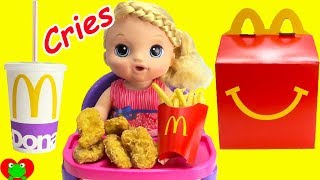 Baby Alive Sweet Tears Cries and Eats McDonalds [upl. by Llennyl258]