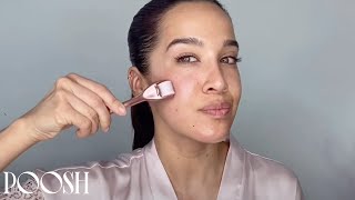 How to Use a Derma Roller at Home  Poosh [upl. by Leanard392]