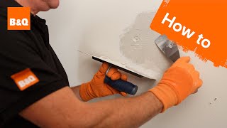 How to patch plaster a wall [upl. by Ojillib]