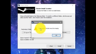 Cara Mengatasi Steam Destination Folder Must Be Empty [upl. by Atiuqam417]