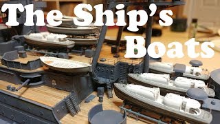 USS Arizona by Trumpeter 1200 Scale Build Video  12 The Ships Boats [upl. by Stefania34]