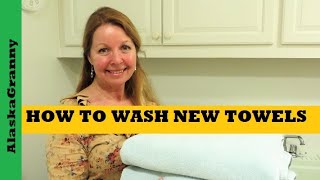 How To Wash New Towels  Laundry Tips Tricks Hacks  Laundry Stripping [upl. by Nnhoj]