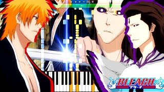 Bleach  Fade to Black B13a Ichigo Vs Aizen  Piano Tutorial [upl. by Tatia696]