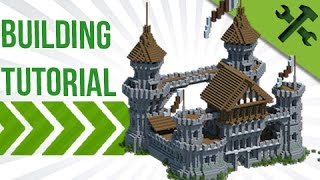 Minecraft How to Build A Medieval Castle  Build Tutorial [upl. by Thamora]