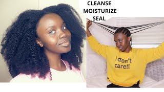 My Healthy Hair Routine for Hair Growth while Protecting styling Quick Weekly Mini Wash Day Routine [upl. by Gen]