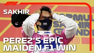 Sergio Perez Claims Brilliant Maiden F1 Victory  2020 Sakhir Grand Prix [upl. by Richma533]