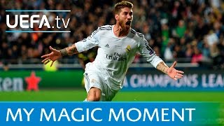 Sergio Ramos goal Real Madrid v Atlético 2014 UEFA Champions League final [upl. by Scales]