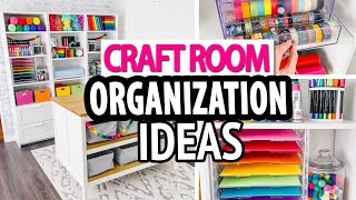 CRAFT ROOM ORGANIZATION HACKS 🌈 Simple Storage Ideas [upl. by Awra792]