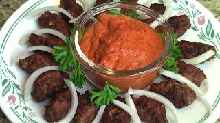 Ćevapčići with Ajvar Slovenian recipe [upl. by Ramiah]