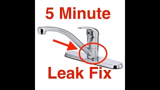 Kitchen Faucet Leaks at the Base Easy 5 min Fix [upl. by Adnaram]