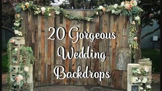 20 Wedding Backdrop Ideas [upl. by Nazay]