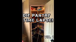 DIY time lapse Pantry build [upl. by Itra]