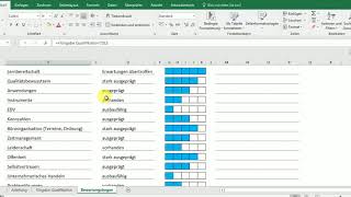 Mitarbeiterbeurteilungsbogen mit Excel [upl. by Deeas]