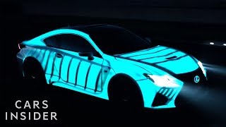 Electricity Makes This Car Paint Light Up  Insider Cars [upl. by Ecital]