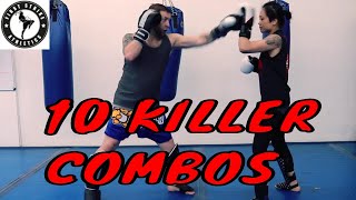 10 Killer Kickboxing Combos for Beginners to Advanced [upl. by French597]