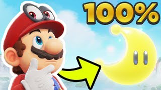 Super Mario Odyssey  Cascade Kingdom ALL 40 POWER MOON LOCATIONS 100 Guide [upl. by Emmeline597]