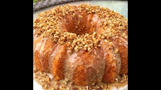 Easy Butter Pecan Cake with Pecan Glaze [upl. by Colbye]