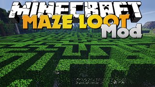 Minecraft  MAZE MOD  GENERATED MAZES WITH LOOT [upl. by Roydd35]