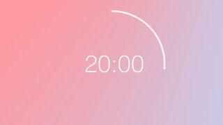 20 minute countdown timer  Pastel Color Wheel background [upl. by Yemrots426]