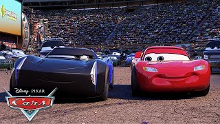 Jackson Storm Meets Lightning McQueen  Meet or Beat Scene  Pixar Cars [upl. by Nnek]