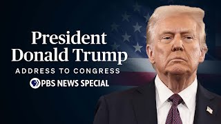 WATCH LIVE President Donald Trumps 2025 address to Congress  PBS News Special [upl. by Htebizile193]