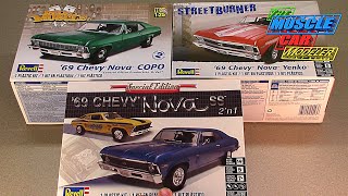 Revell 1969 Chevrolet Nova Kit contents and compare [upl. by Htnicayh]