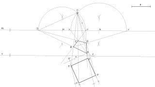 Homología que transforma un cuadrilátero en un cuadrado dado el lado [upl. by Nyrahs219]