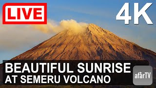 Sep 25 2023 Sunrise at the Semeru Volcano in Java Indonesia [upl. by Anillek]