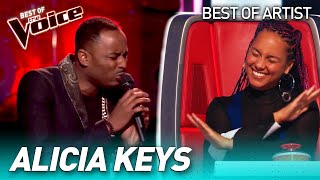 Fantastic ALICIA KEYS covers in The Voice [upl. by Beaufort]