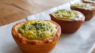 Easy Mini Quiche with Crescent Roll Crust [upl. by Erb671]