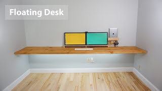 A Minimal Floating Desk Part 1 [upl. by Anivle]