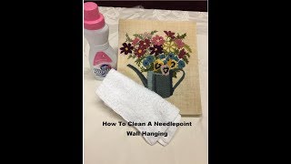 How To Clean A Needlepoint Wall Hanging [upl. by Wilbur898]