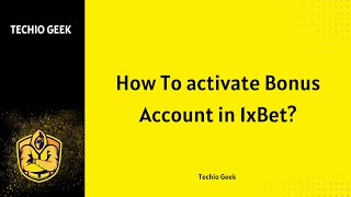 How To activate Bonus Account in 1xBet [upl. by Festa992]