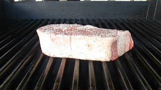 Grilling Thick Ribeye Steak  PoorMansGourmet [upl. by Adok]