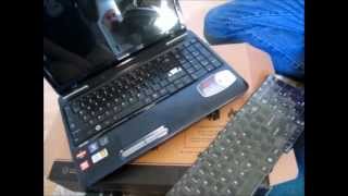 Toshiba Keyboard Replacement  Satellite Laptop [upl. by Joelly]