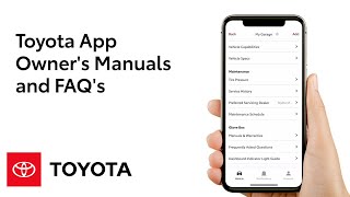 Toyota App  Owners Manuals and FAQs  Toyota [upl. by Mariele]