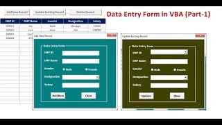 Data Entry Form In VBA PART1 [upl. by Ibbob]