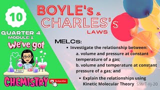 Grade 10 SCIENCE  Quarter 4 Module 1  Boyles Law and Charless Law [upl. by Sidnala463]