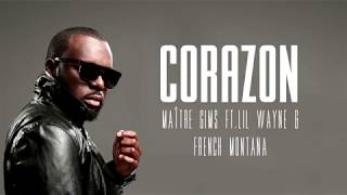 Maître GIMS  Corazon ft Lil Wayne amp French Montana LyricsParoles [upl. by Holna]