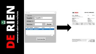 3 Comment créer une gestion des stock sur Excel  Cours Excel  DE RIEN [upl. by Barabbas952]