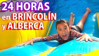 24 HORAS en BRINCOLÍN INFLABLE y ALBERCA  TV Ana Emilia [upl. by Ellenrahc]