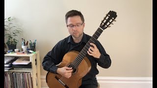 Lesson amp Free PDF Estudio in E Minor by Tarrega for Classical Guitar [upl. by Neik812]