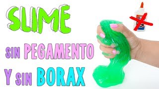 PROBANDO SLIME SIN PEGAMENTO Y SIN BORAX [upl. by Nordine]