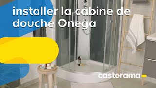 Comment installer la cabine de douche Onega Goodhome  Castorama [upl. by Marienthal]