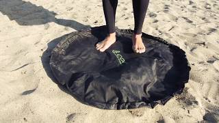 Wetsuit Changing Mat  Waterproof Surf Mat And Bag [upl. by Nanahs]